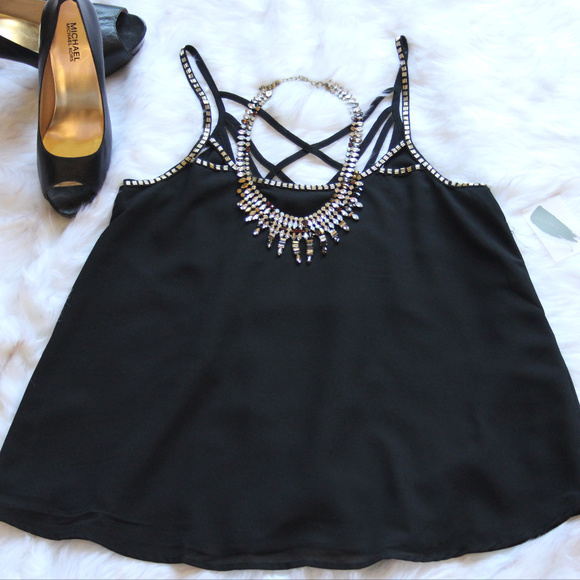 Forever 21 strappy sequin tank top - Picture 8 of 8